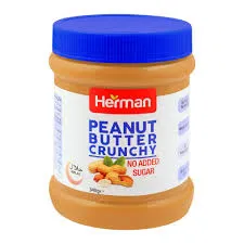 Herman Peanut Butter No Added Sugar Crunchy 340G