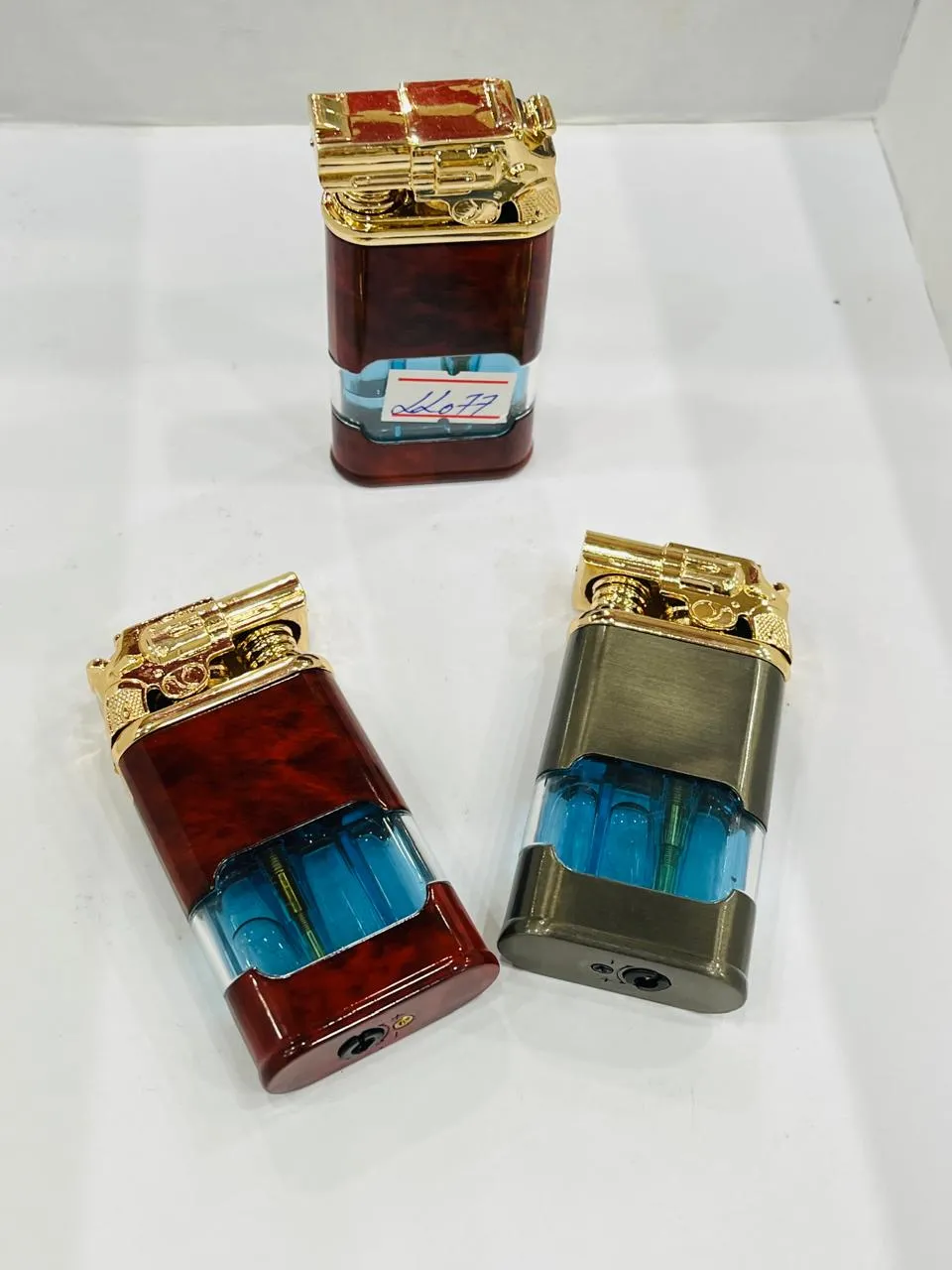 Best Lighter F4 Vip Old Style Revolver Gun Head Gas+Flame 1PC