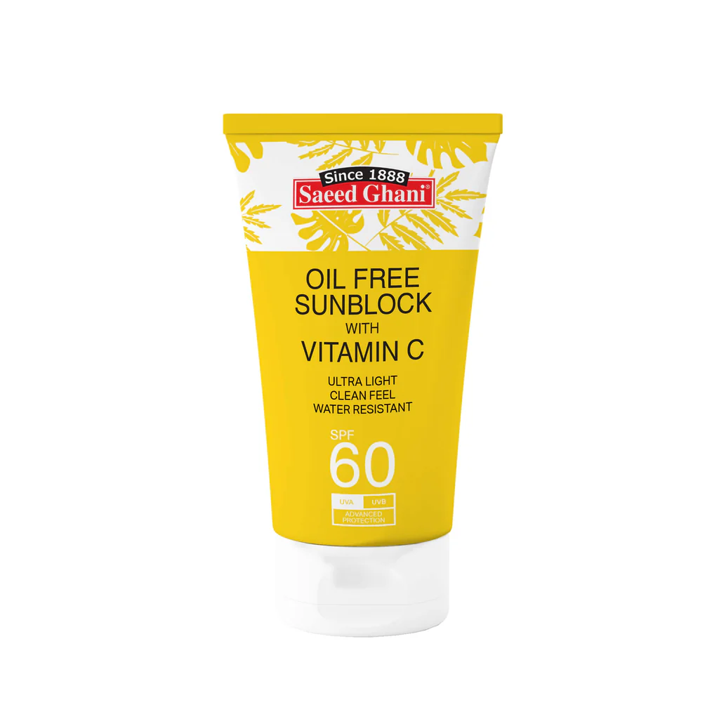 Saeed Ghani Sunblock SPF60 Oil Free Vitamin C 100ML