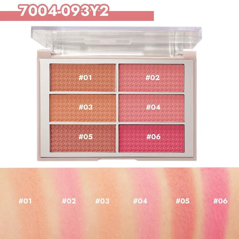 Miss Rose Blusher Matte 6 Colors 20g 7004-093Y2