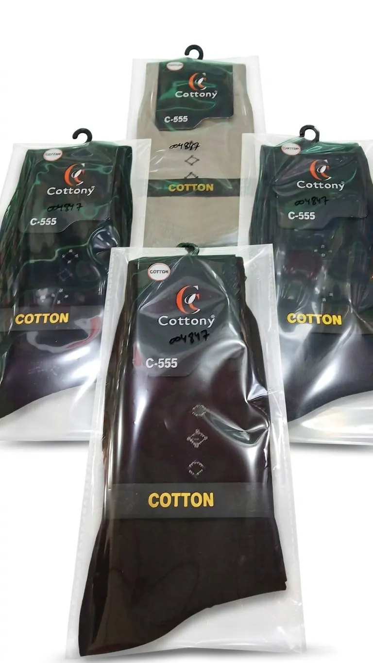 Cottony Regular Socks C Plain Mix C-555