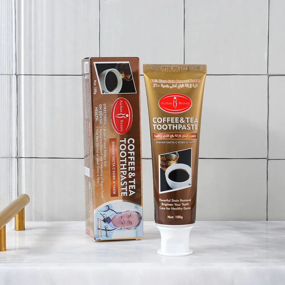Aichun Beauty Toothpaste Coffee & Tea 100G