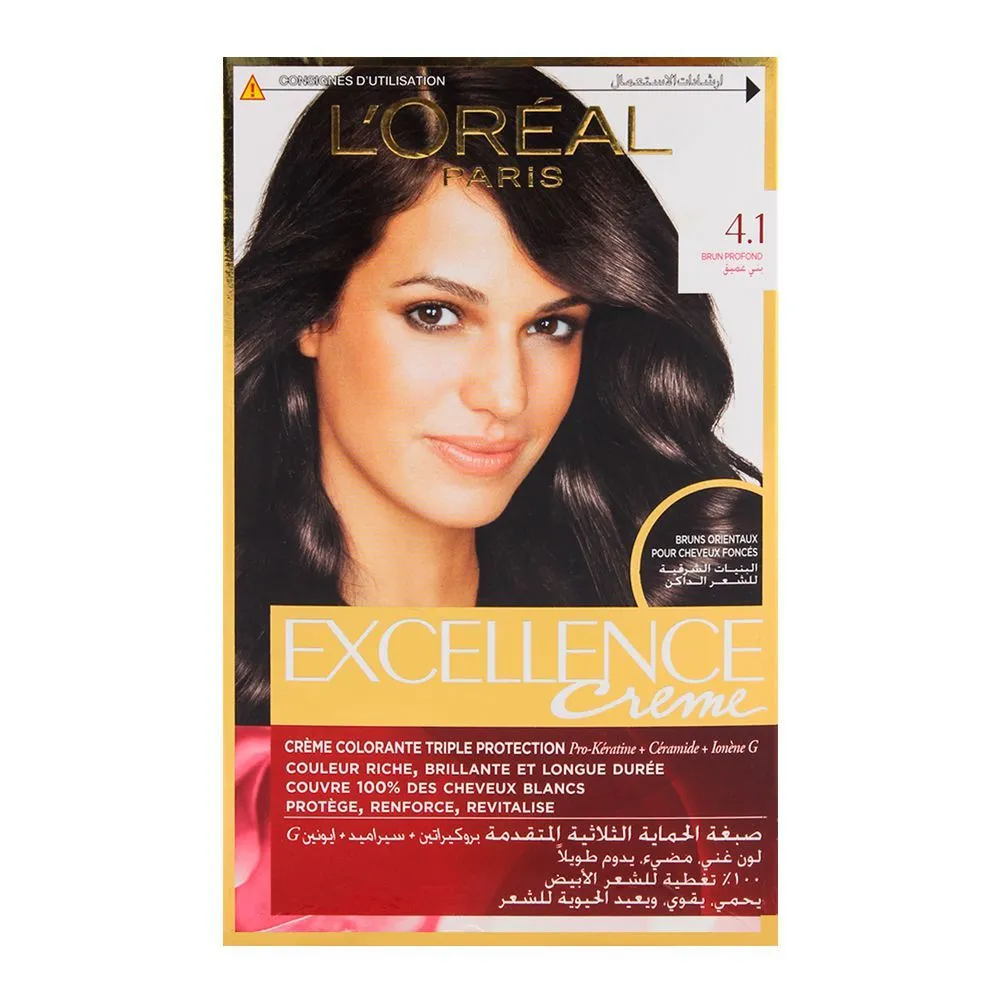 Loreal Excellence Hair Color 4.1 Brown