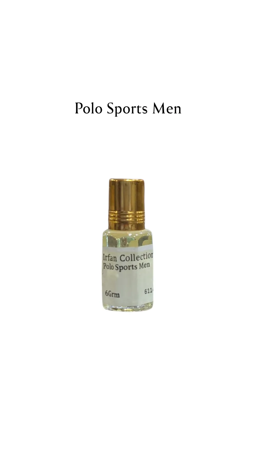 Concentrated Perfume Oil Attar Polo Sports Men French Ralph Lauren Charabot 6ML