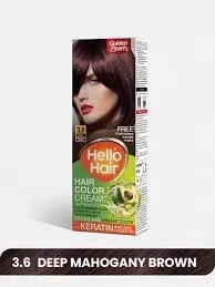 Golden Pearl Hair Color Hello Hair Deep Mahogany Brown 3.6