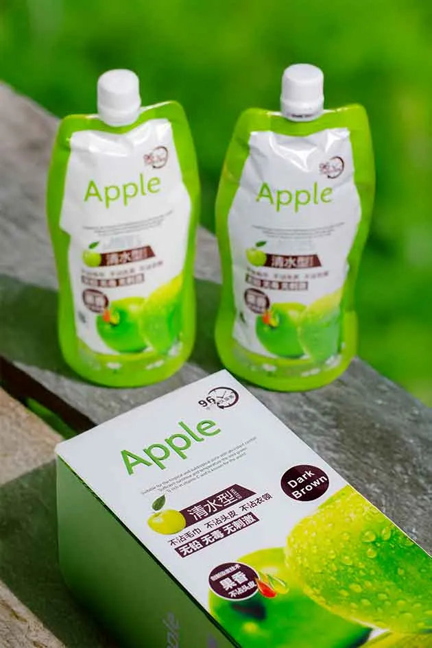 Apple Hair Color Cream Dark Brown 100ML+100ML
