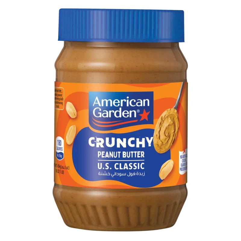 American Garden Peanut Butter Chunky 454G