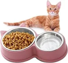 Pets Double Bowl Steel 30CM