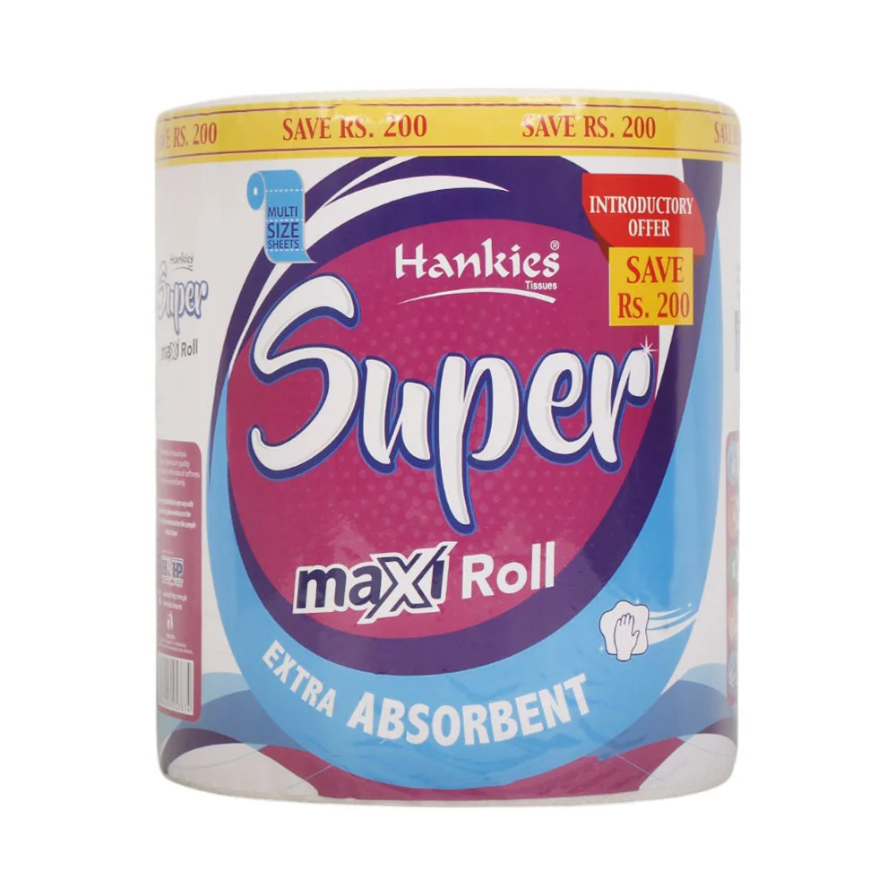 Hankies Tissues Super Maxi Roll Extra Absorbent