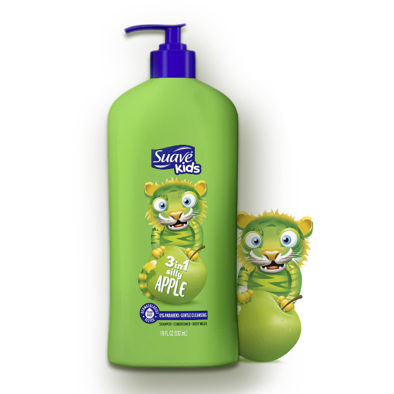 Suave Kids Shampoo 3 IN 1 Silly Apple Thailand 350ML