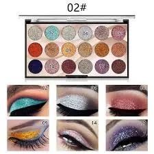 Miss Rose Glitter Eye Palette 18S