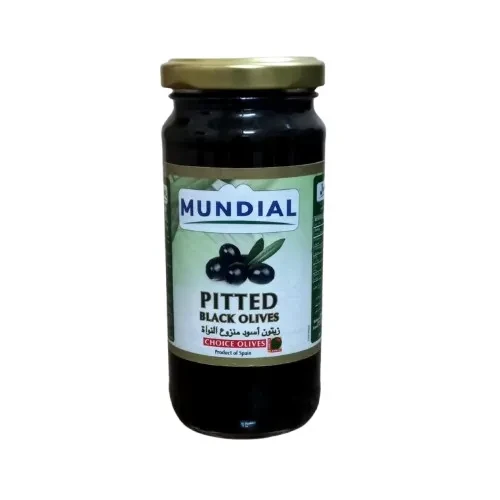 Mundial Olives Black Pitted 230G