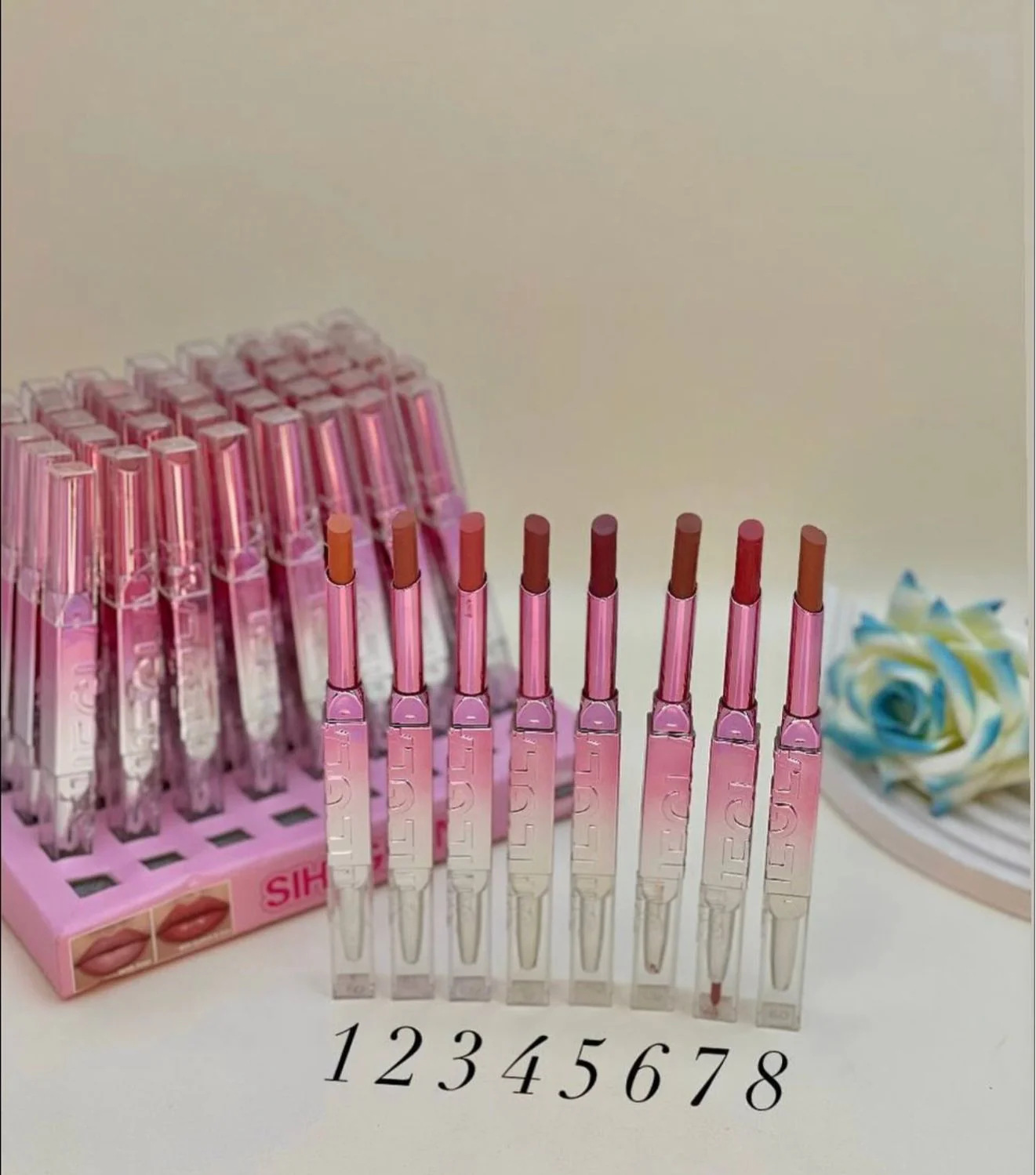Siheglan Lip Liner Lip Gloss Mix 2In1 A273