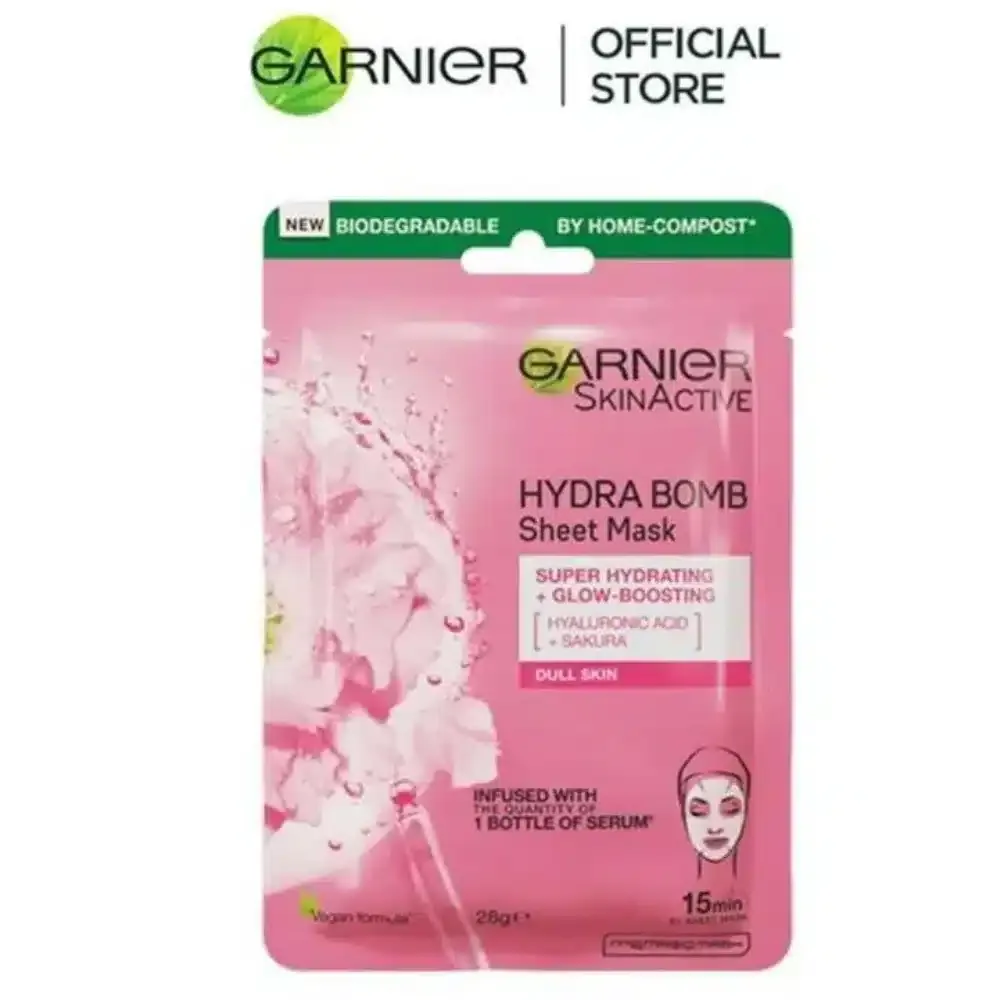 Garnier Sheet Mask Hydra Bomb Super Hydtrating + Soothing 28g