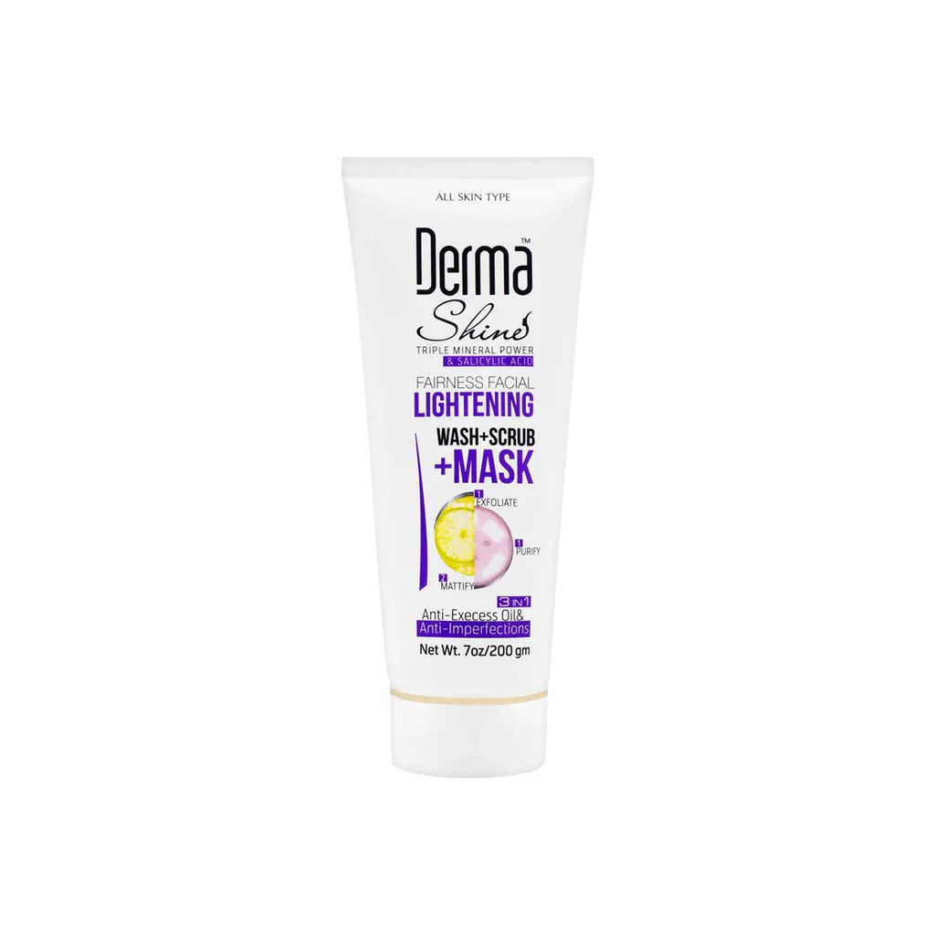 Derma Shine 3In1 Wash+Scrub+Mask 200G