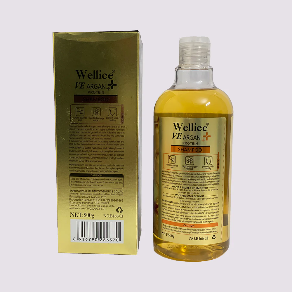 Wellice Shampoo Ve Serum Argan Protein B166-03 500G