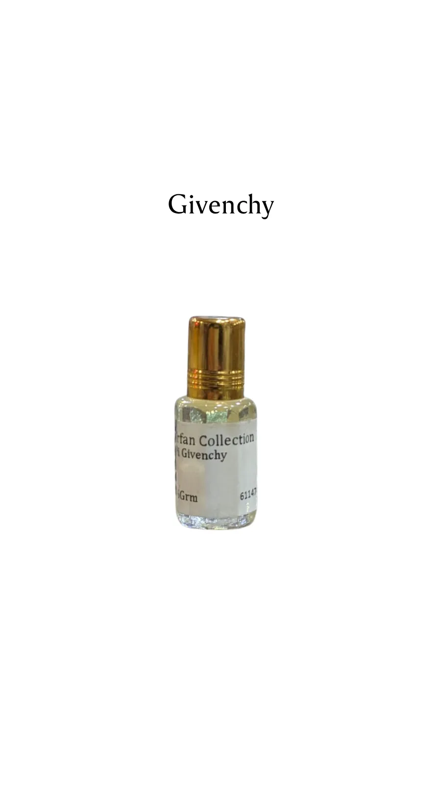 Concentrated Perfume Oil Attar Pi Givenchy French Givenchy Charabot 6ML