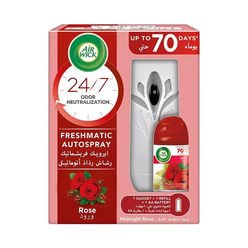 Air Wick Freshener Machine+Refill Midnight Rose
