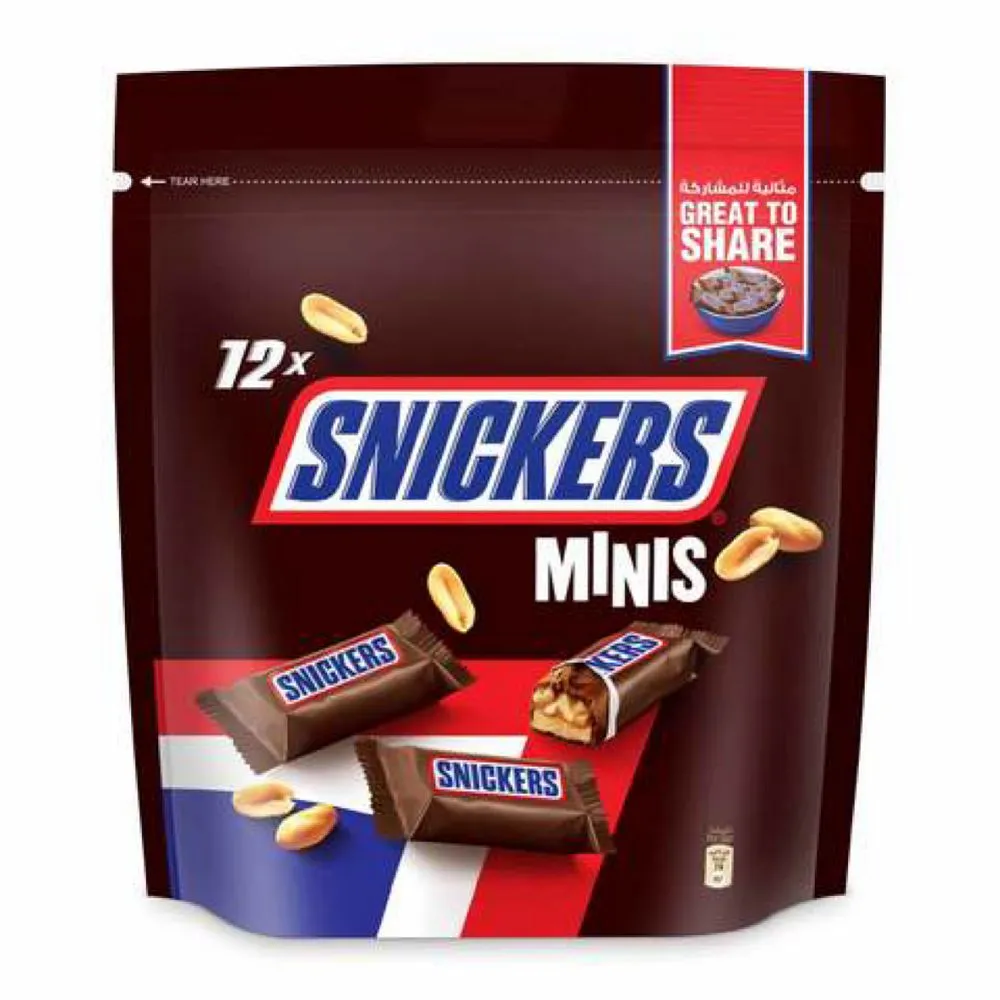 Snickers Chocolate Pouch Minis 180G