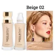 Miss Rose Foundation Unique Double Wear Beige 02 7601-064 35ML