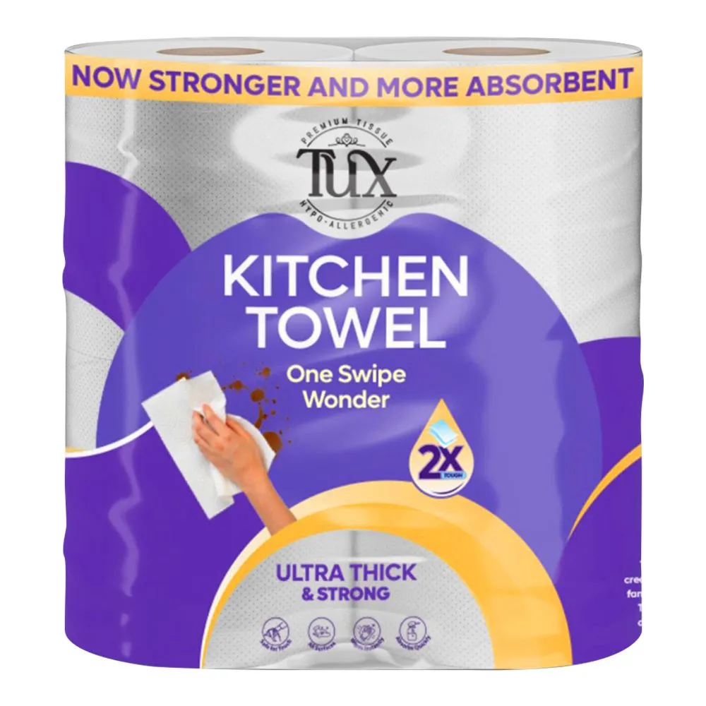 Tux Tissue Kitchen Towel White 2R