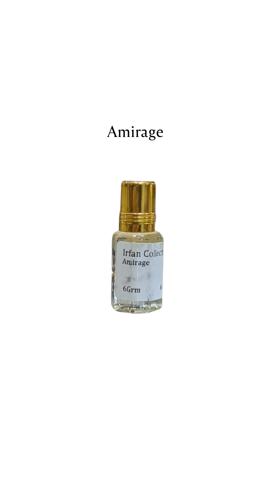 Concentrated Perfume Oil Attar Amirage French Givenhy Charabot 6ML