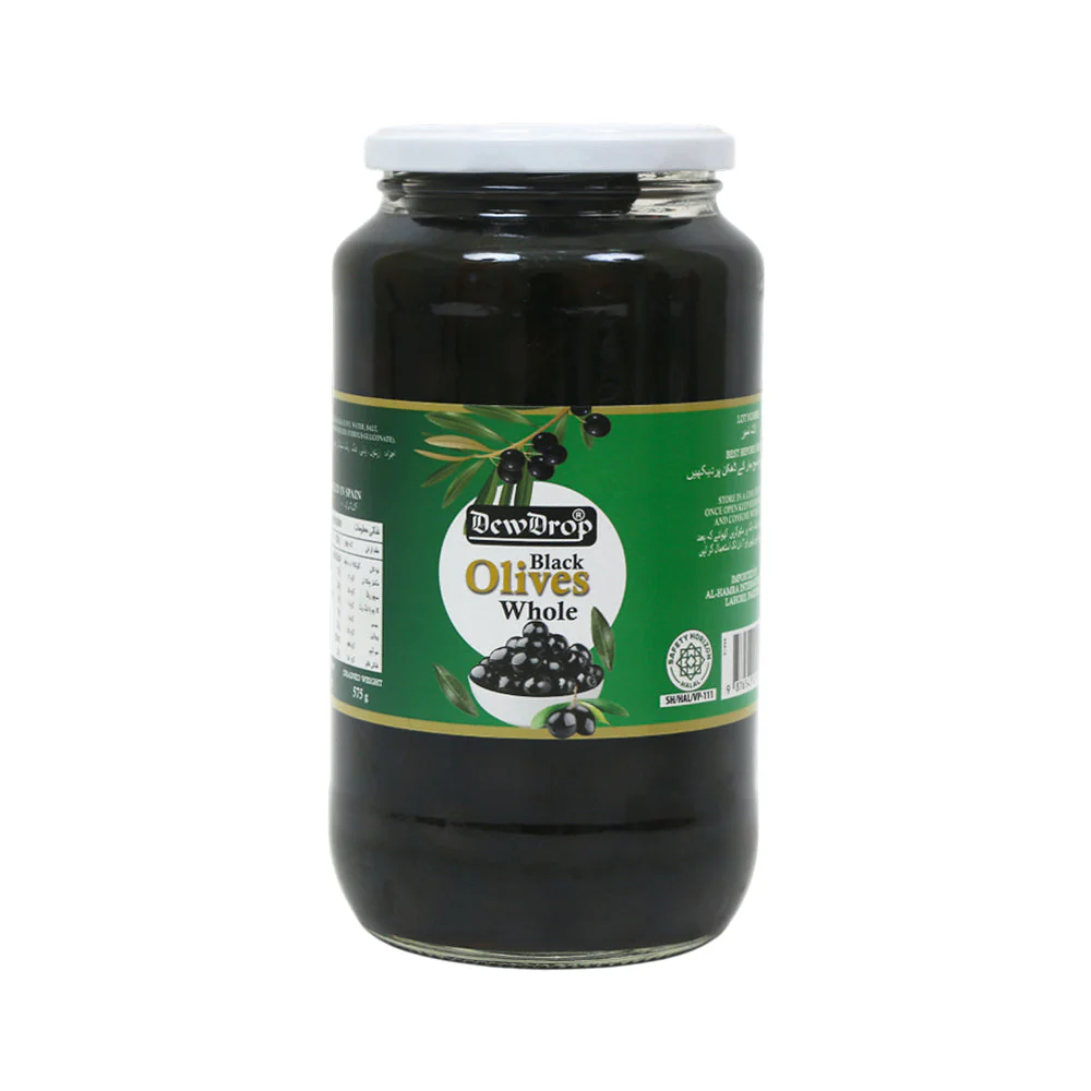 Dewdrop Olives Black Whole 430g