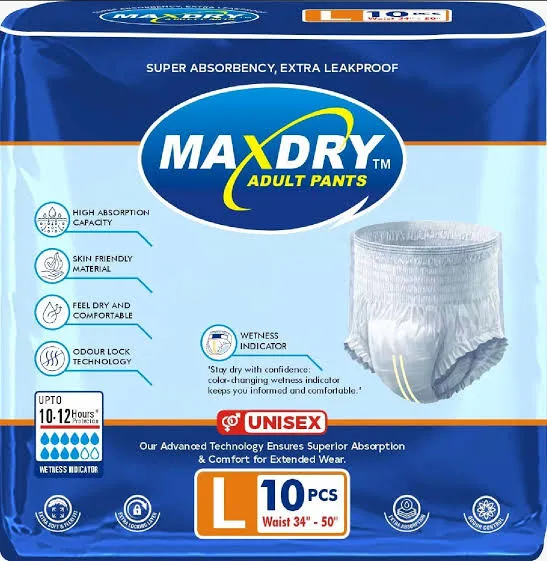 Maxdry Adult Pants L 10PCS