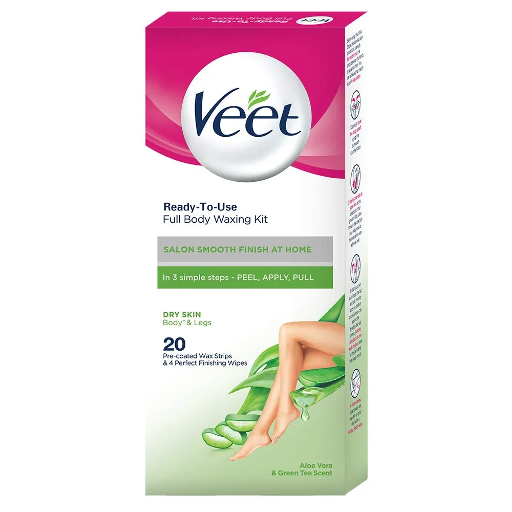 Veet Wax Strips Normal Green 20S