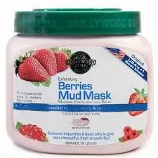 Hollywood Style Facial Jar Berries Mud Mask 283G