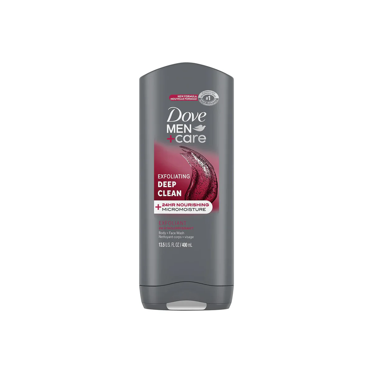 Dove Body And Face Wash Men Care Exfoliating Deep Clean 400ML