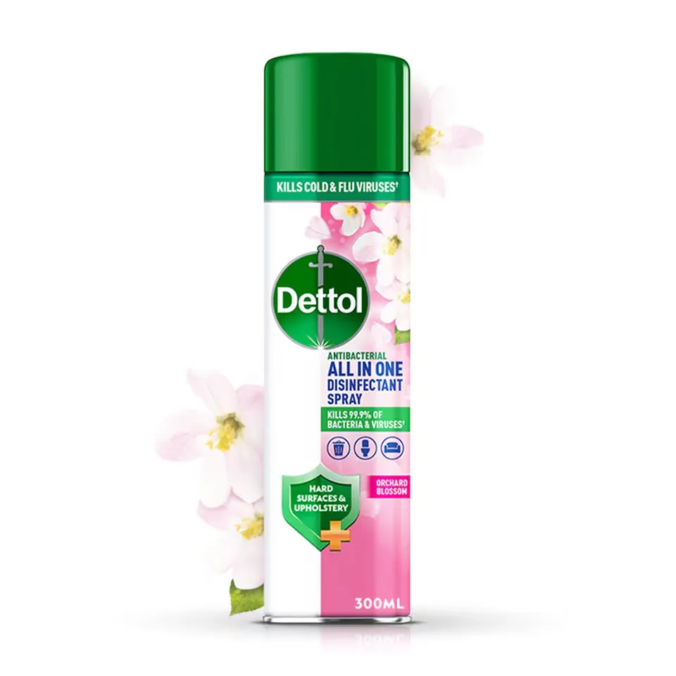 Dettol All In One Disinfectant Spray Orchid Blossom Crisp Linen 300ML