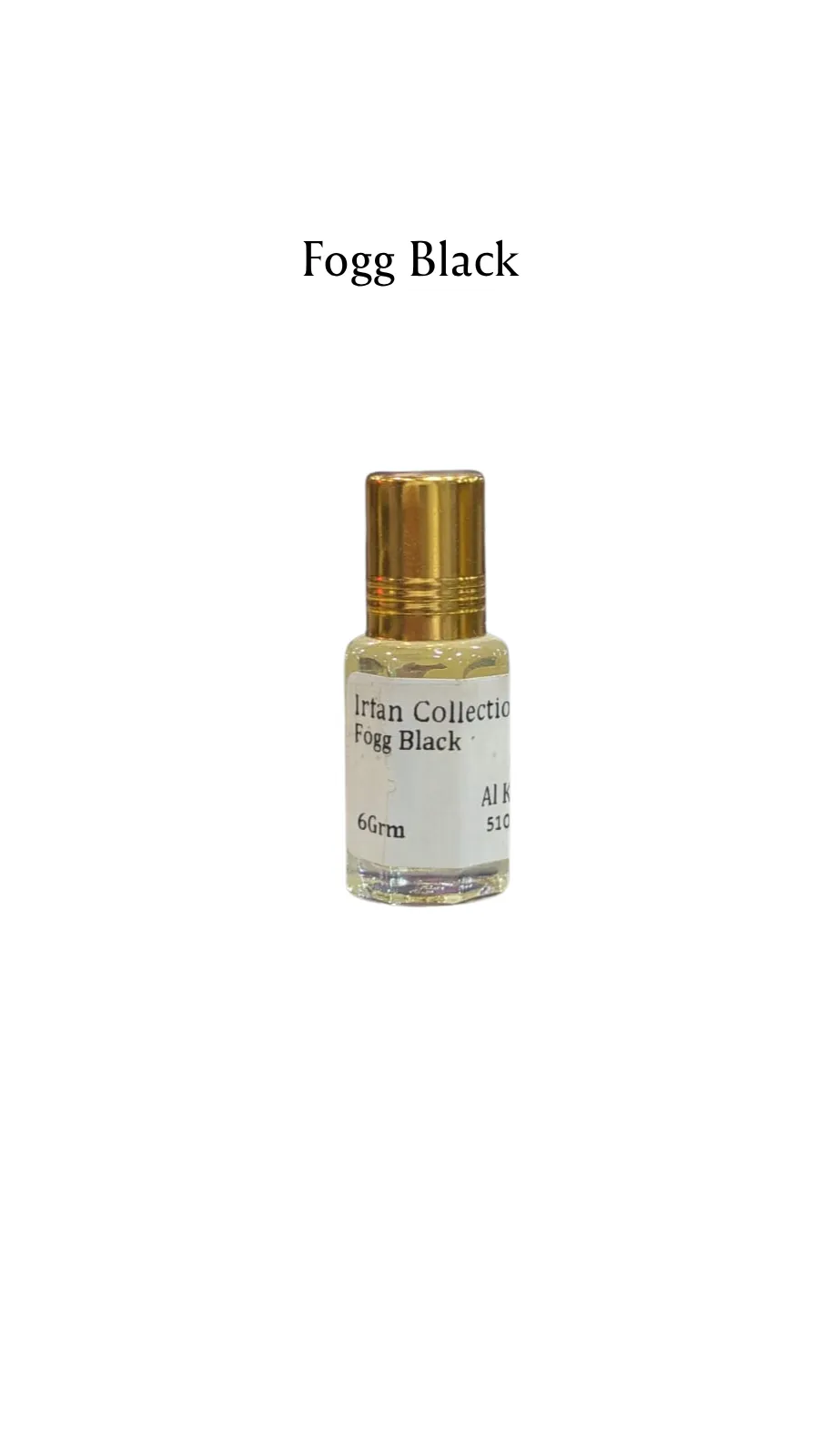 Concentrated Perfume Oil Attar Fogg Black French Alkhaleej 6ML