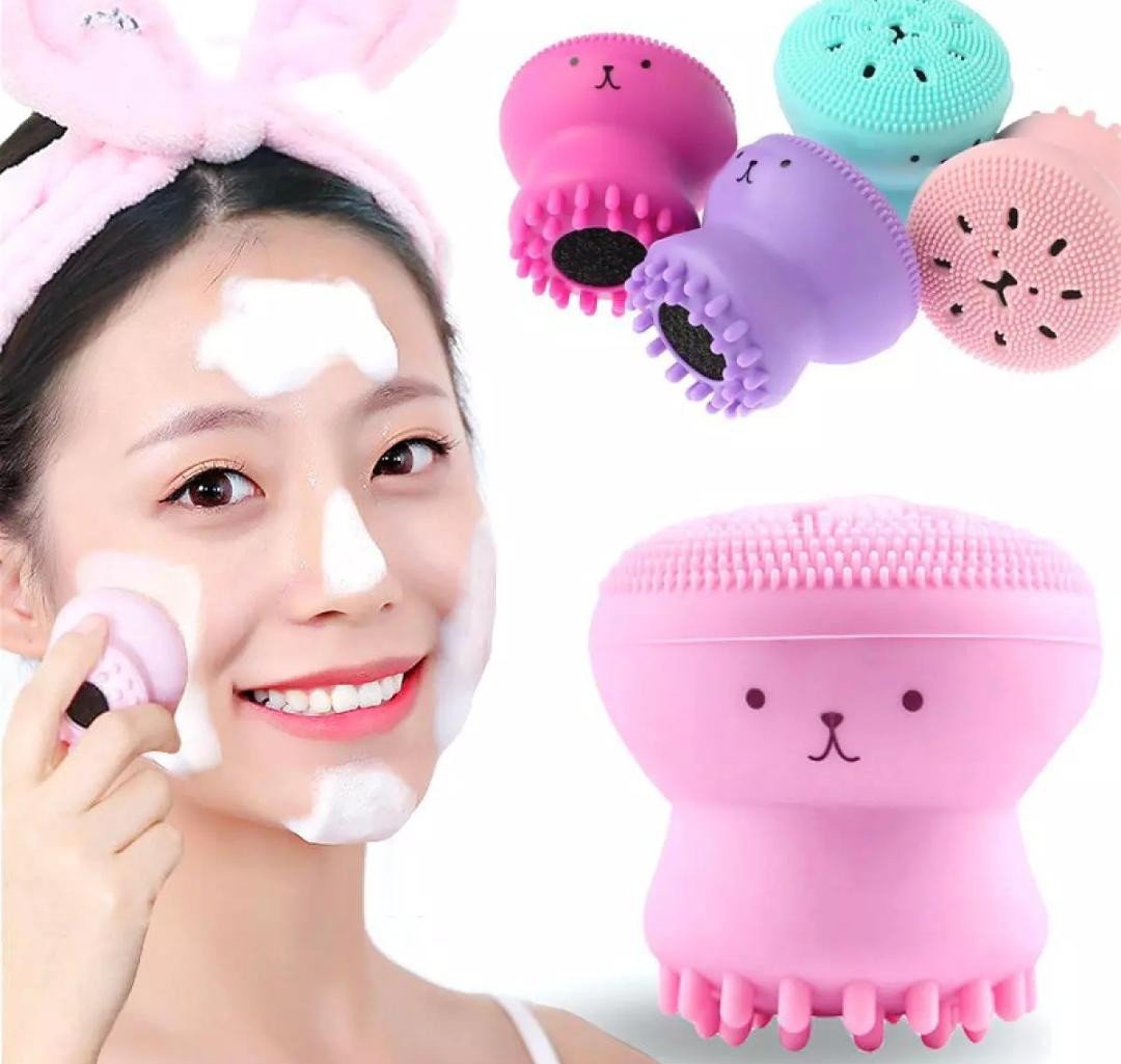 Face Massage Brush With Foam