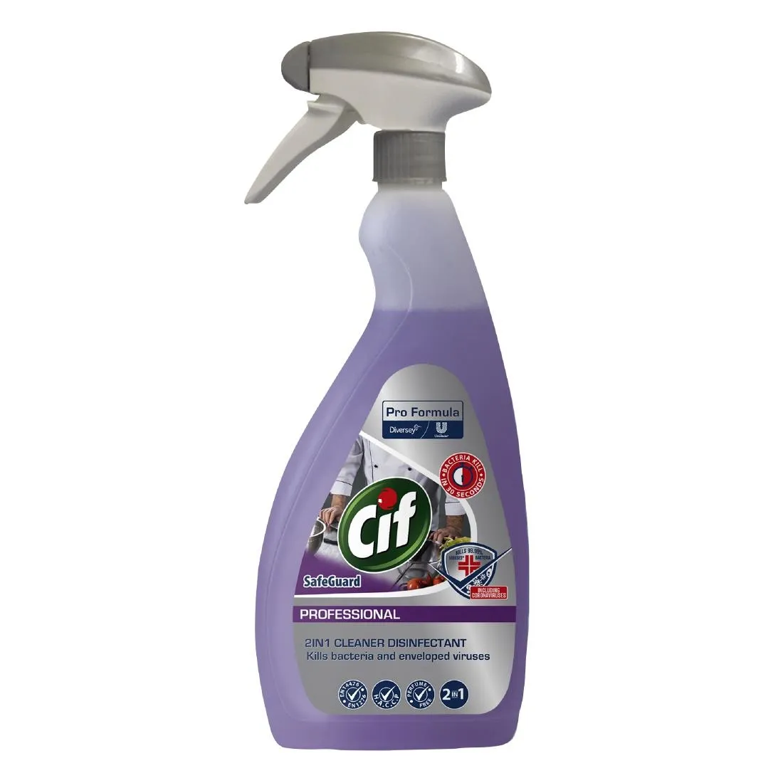 Cif Cleaner Disinfectant 2 In 1 Safeguard 750ML