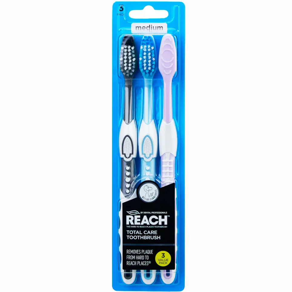 Reach Toothbrush Total Care Medium 3 Pack