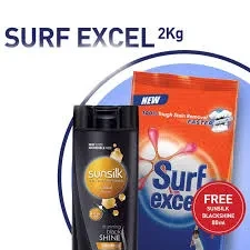 Surf Excel With Free Sunsilk Shampoo 2KG
