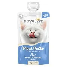 Royalist Cat Treats Meat Paste Tuna And Chicken And Carrot 90G