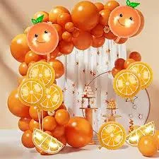 Birthday Celebration Ballon 10pcs Orange
