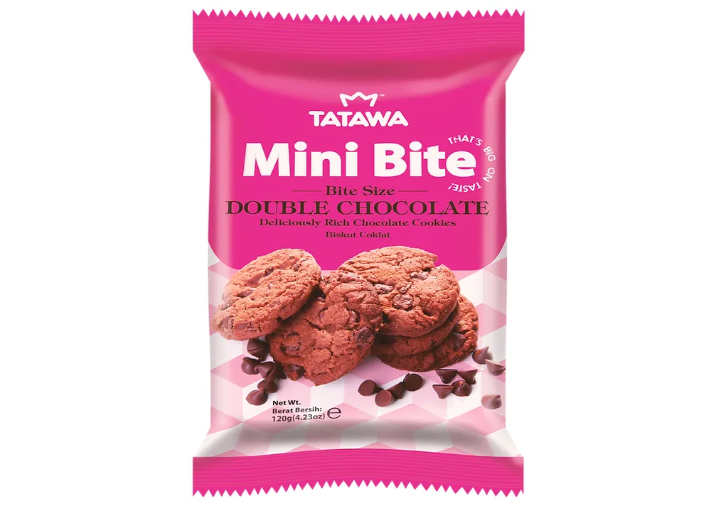 Tatawa Cookies Mini Bite Double Chocolate 120G