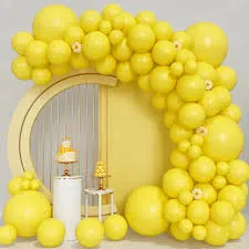 Birthday Celebration Ballon 10pcs Yellow