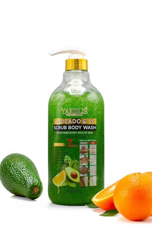 Yardlie Professional Scrub Body Wash Avocado & VC 1000ML