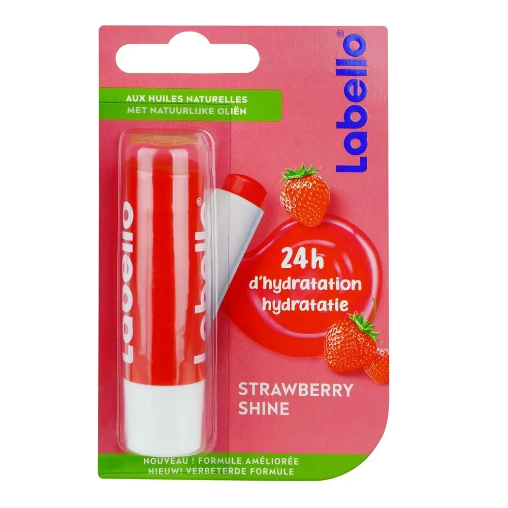 Labello Lip Balm Fruity Shine Strawberry 4.8G