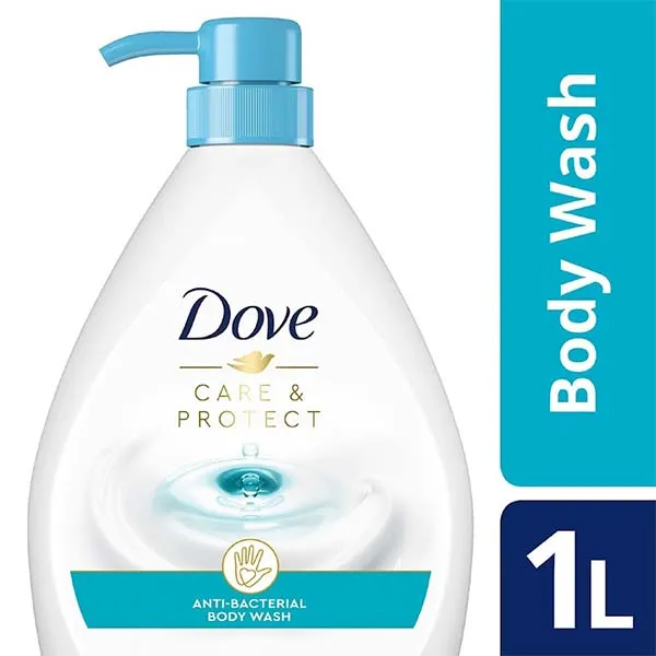 Dove Body Wash Care And Protect Antibacterial 1L