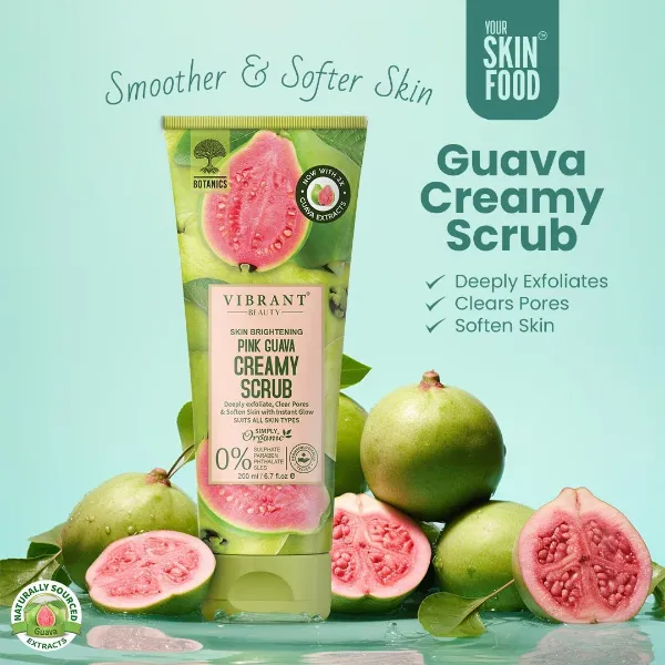 Vibrant Beauty Face Scrub Pink Guava Creamy 200ML