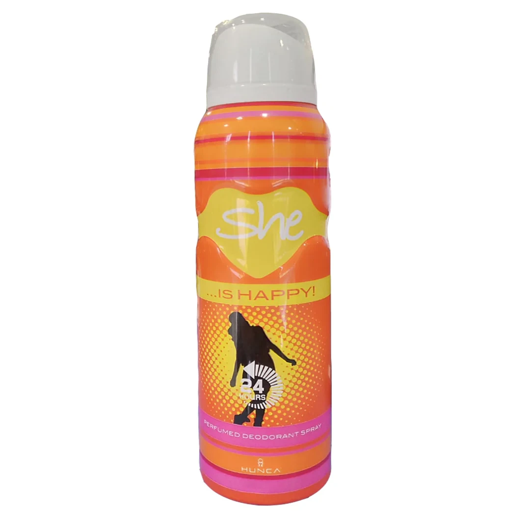 Hunca Deodorant Body Spray She Is Happy 150ML