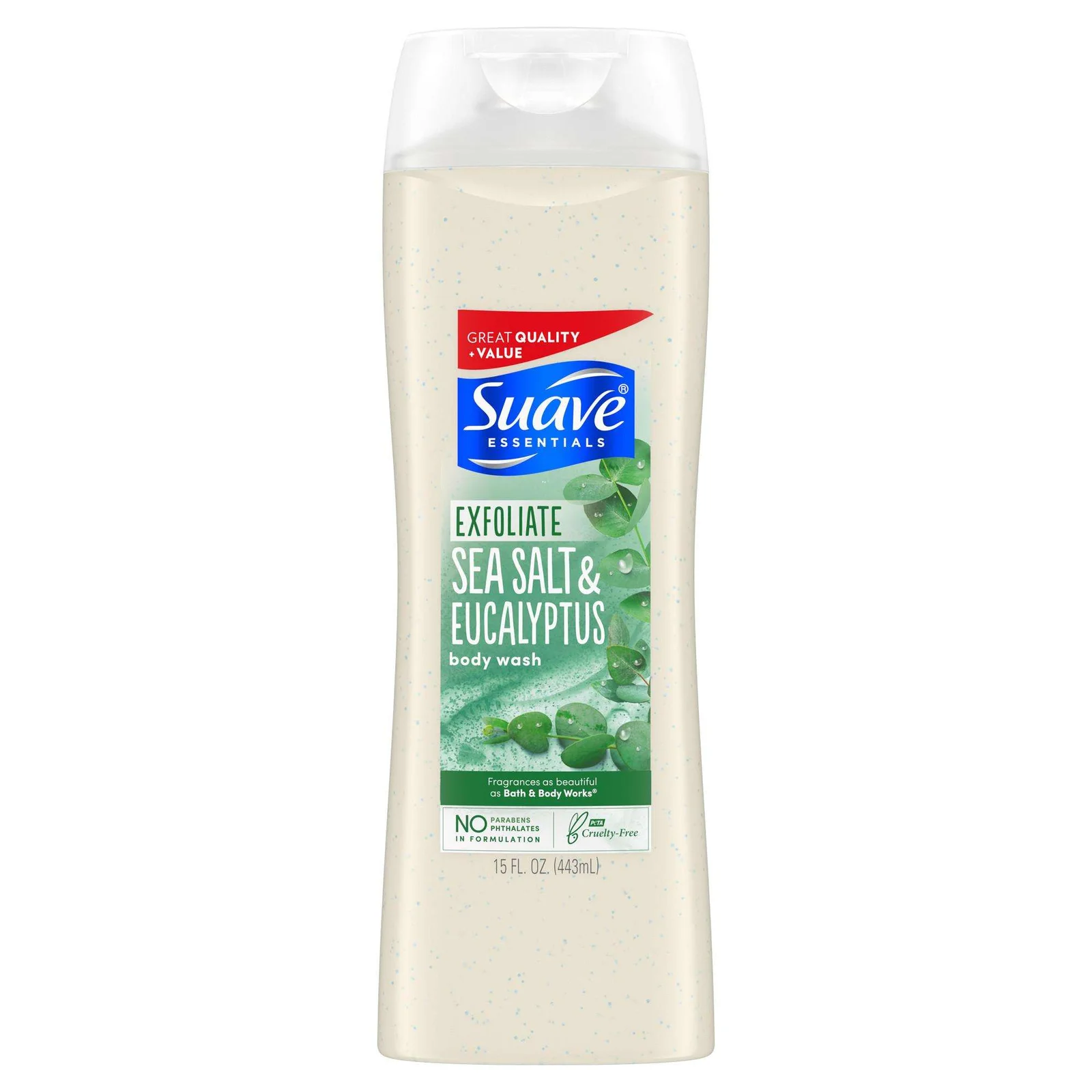 Suave Body Wash Sea Salt Eucalyptus 443ML