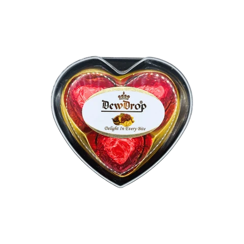 Dewdrop Chocolate T8 Heart Red