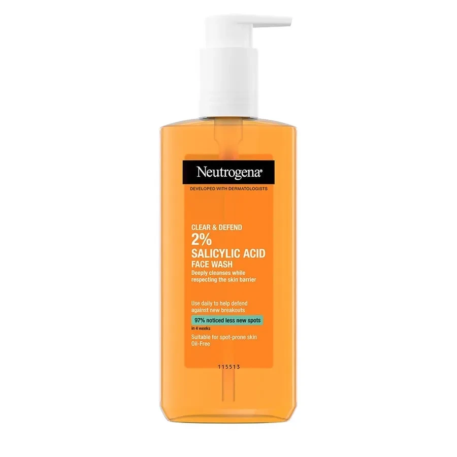 Neutrogena Face Wash Pump Clear And Defend 200ML