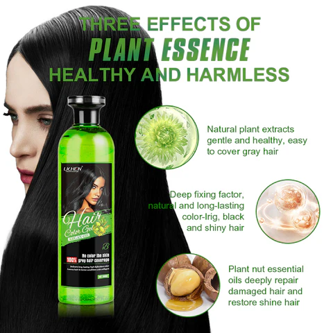 Lichen Hair Color Gell Natural Black 285Ml